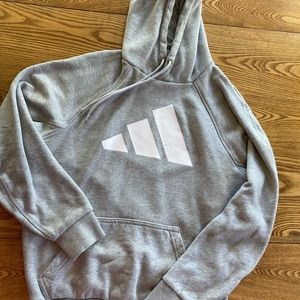 Adult size M light grey Adidas hoodie